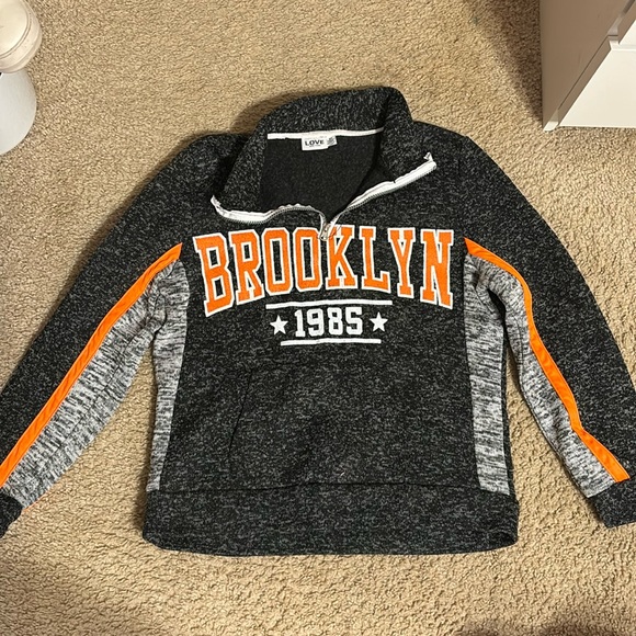 Brooklyn Half Zip Up Sweatshirt - Picture 1 of 2